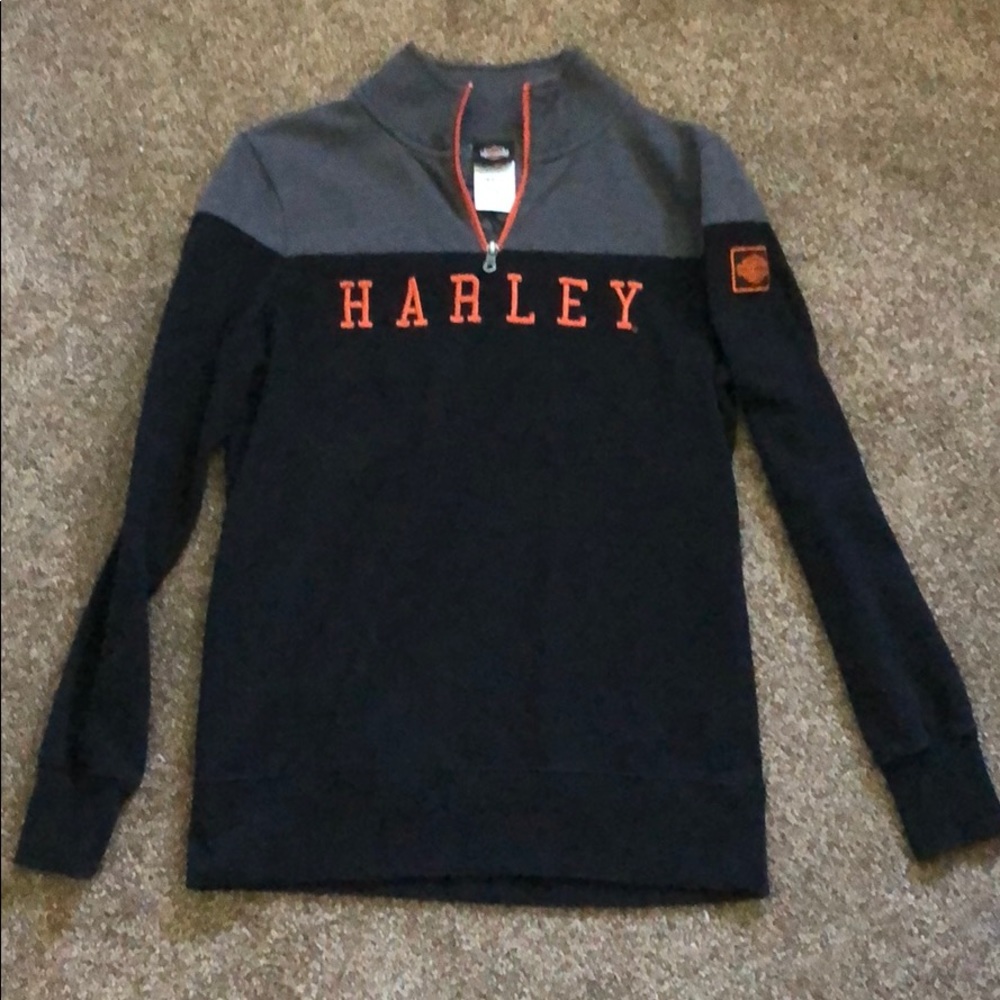 Harley quarter zip sweatshirt